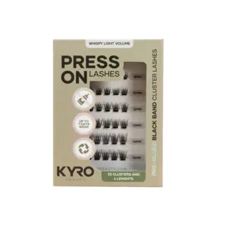 KYRO Pre-Glued Whispy Light Volume Press On Lashes
