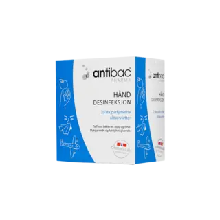 Antibac Våtservietter Hånd 20stk singlepack