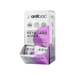 Antibac Keyboard Wipes 80stk i display