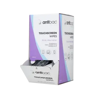 Antibac Touchscreenwipes 95stk i display