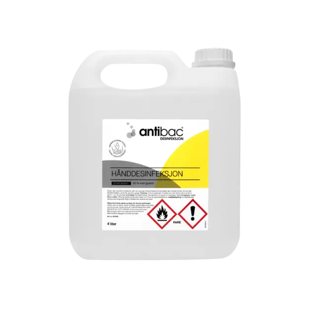 Antibac Hånddesinfeksjon 85% Flytende 4 liter 