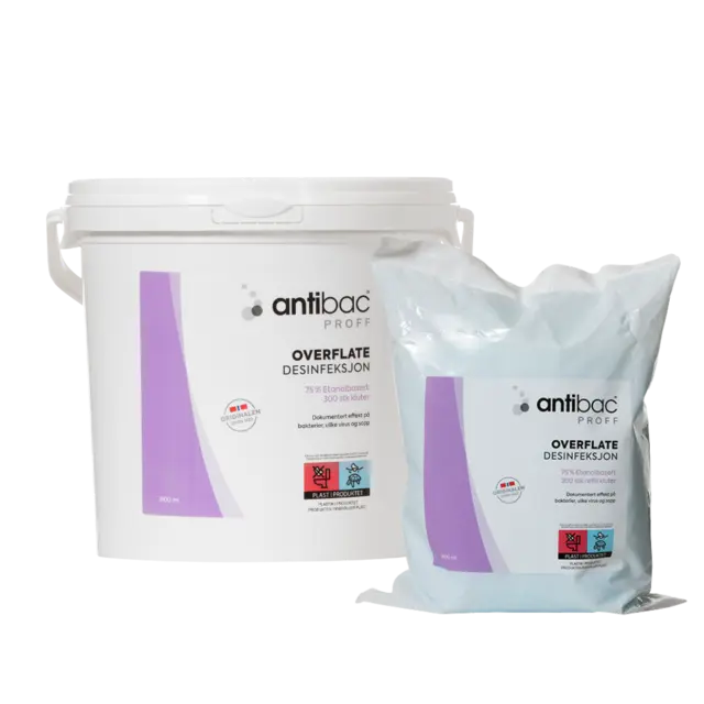 Antibac Overflatekluter 75% 