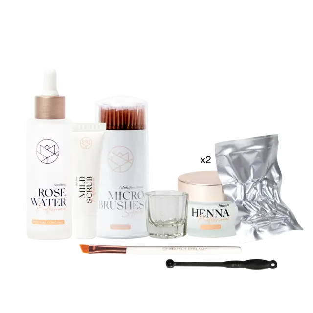 PE Henna Starterkit Jars/loose powder 2 farger 