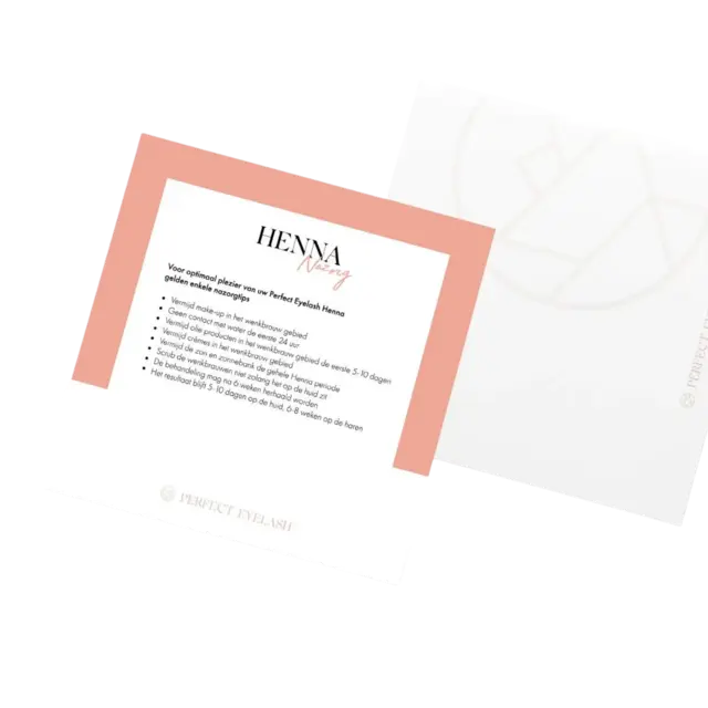 PE Henna Aftercare Notes 