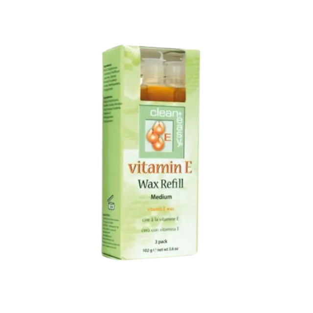 *Clean+Easy Vitamin E Wax Refill Medium 3stk 