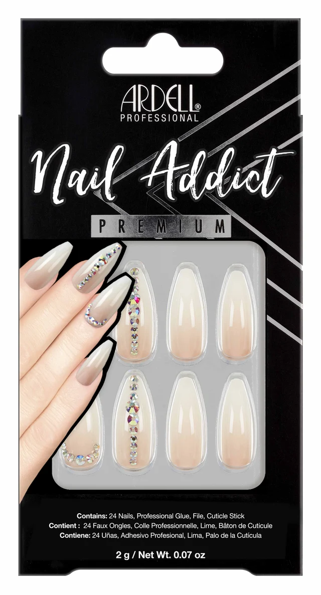 Ardell Nail Addict Nude Light Crystals 