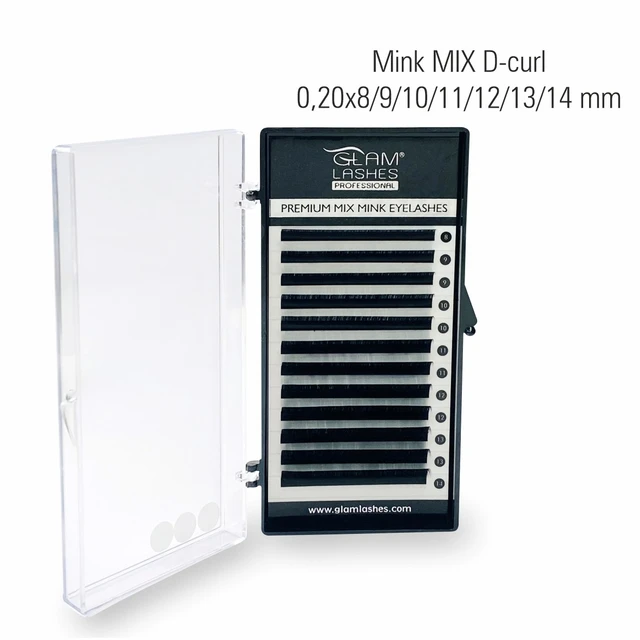 *GlamLashes Mink D-Curl 0,20 Mix 