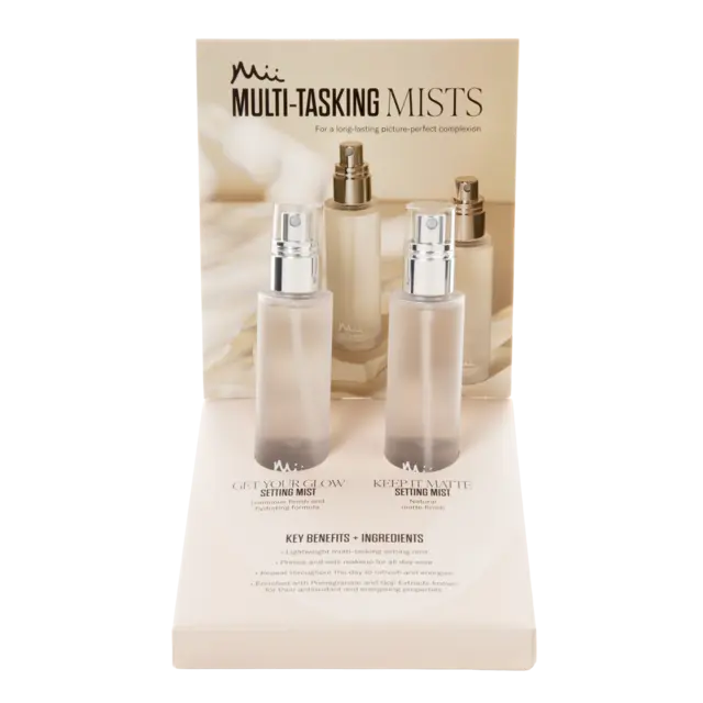 Mii Setting Mist Display (empty) Keep It Matte + Get Your Glow 