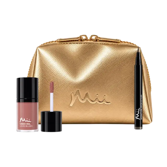 Mii Signature Julegave Brow Styler 05 & Veil Liquid Blush 05 