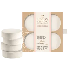 *LBC Relax 4x50g Bath Fizzers Warm Vanilla