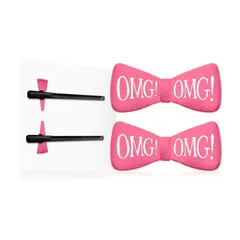 *OMG! Hair Up Bow Pin HOT PINK