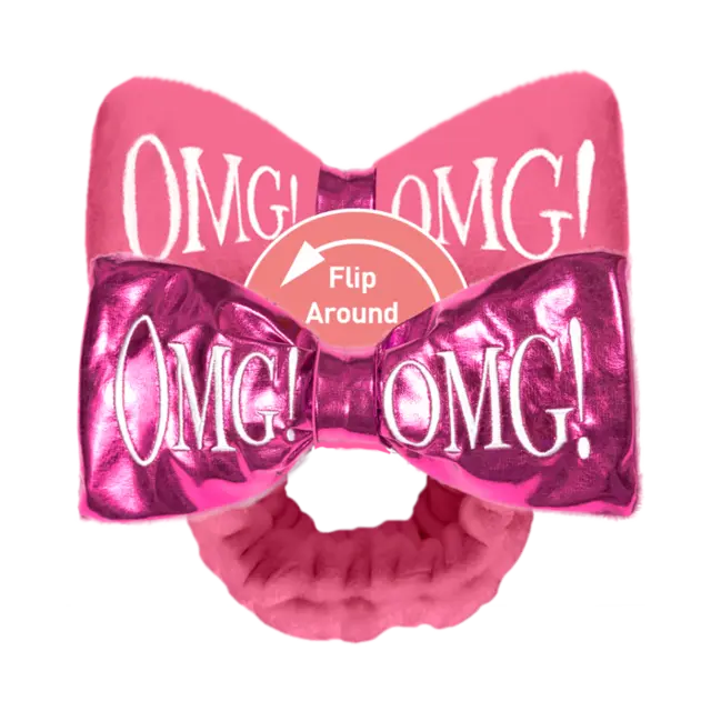 *OMG! Reversible Hairband HOT PINK 