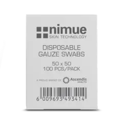 *Nimue Hvite Gauze 50x50mm 100stk