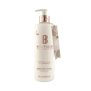 Boutique Hand &amp; Body Lotion Mandarin, Basil &amp; Grapefruit 500ml