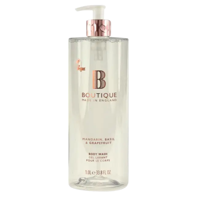 Boutique Body Wash Mandarin, Basil & Grapefruit 1l 
