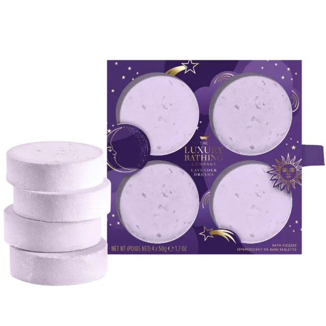 *LBC Relax 4x50g Bath Fizzers Lavender 
