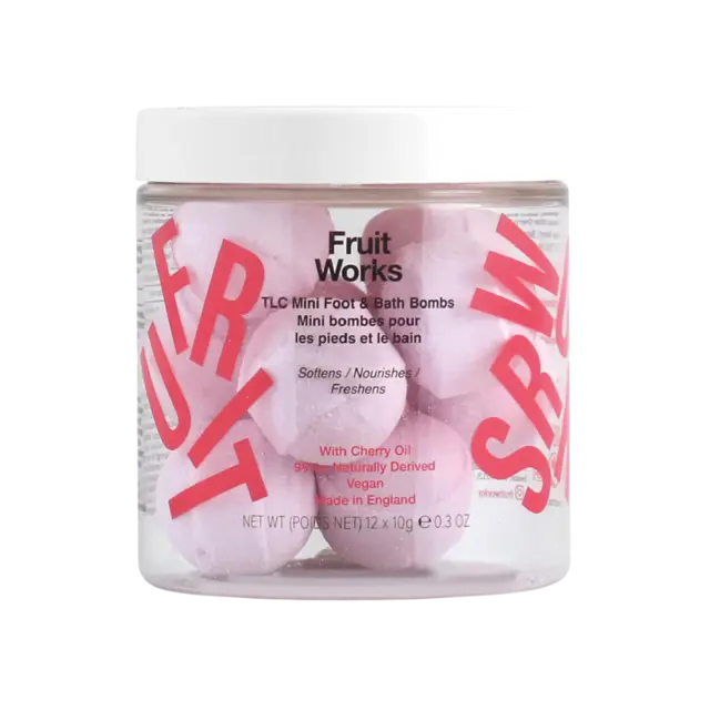 Fruit Works TLC Mini Foot & Bath Bombs 10g x 12 
