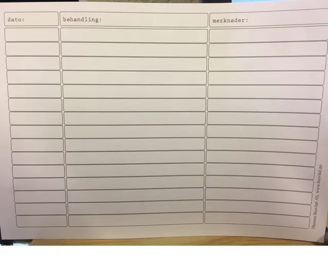 *Pasientkort hud 100stk 