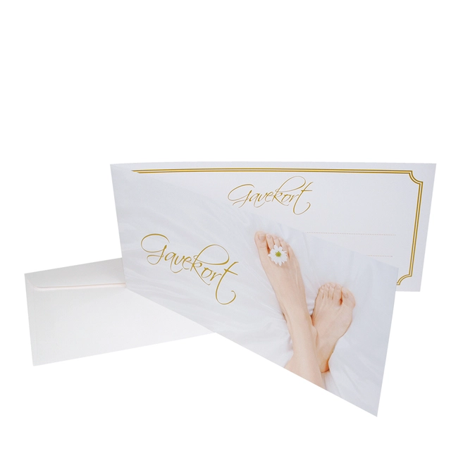 *Gavekort Fot dobbel m/konvolutt 