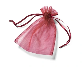 *Organzapose bordeaux 10x15cm
