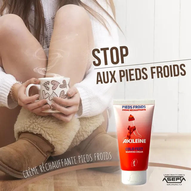 Akileïne Cold Feet Warming Cream 75ml 75ml 