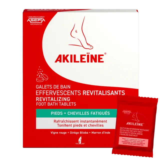 Akileïne Revitalizing Foot Bath Tablets 6x20g 
