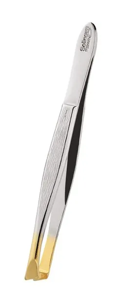 Pinsett 8cm skr&#229; m/gulltupp
