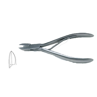 Negletang 13cm flatt