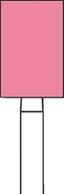 Slipesten 065 rosa 6stk