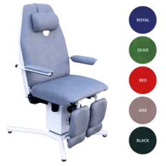 Vegoria Ergonomica Pasientstol Grå Med ansiktshull, selges brukt