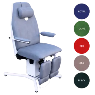 Vegoria Ergonomica Pasientstol Grå Med ansiktshull, selges brukt