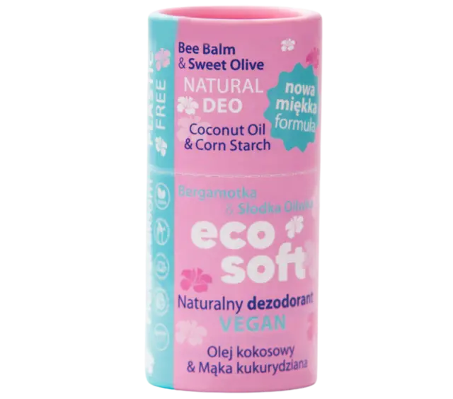 Ecosoft Deodorant 50ml FLOWER BLOOM Bergamott & Søt Olivenolje 