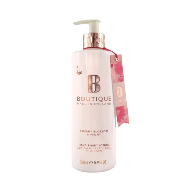 Boutique Hand & Body Lotion Cherry Blossom & Peony 500ml 