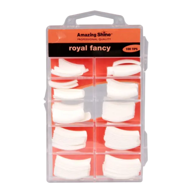 *Royal Fancy French White Tips 100stk. 