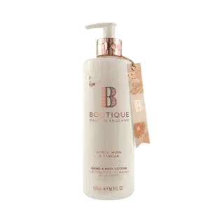 Boutique Hand &amp; Body Lotion Amber, Musk &amp; Vanilla 500ml