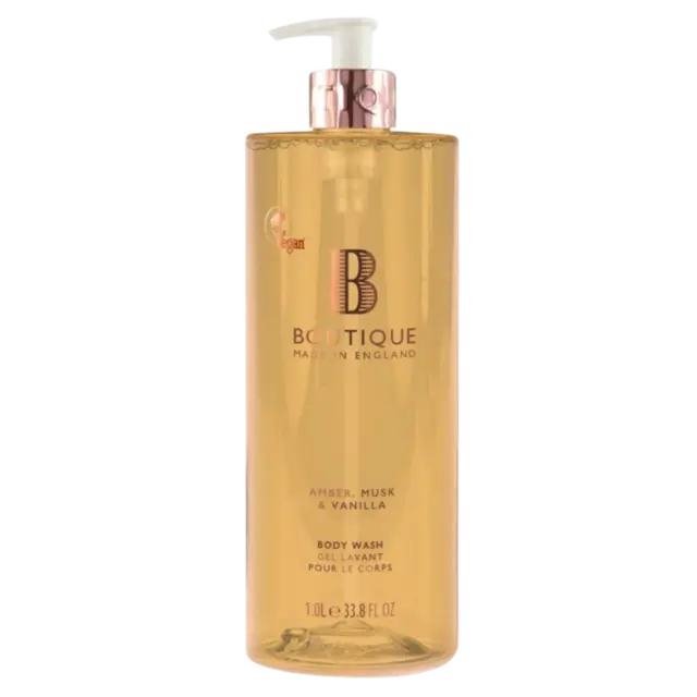 Boutique Body Wash Amber, Musk & Vanilla 1l 