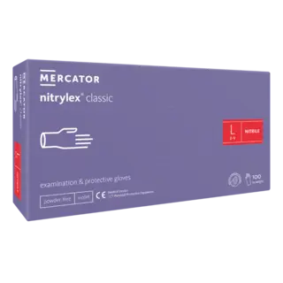 *Nitrilhansker Lilla L 100stk