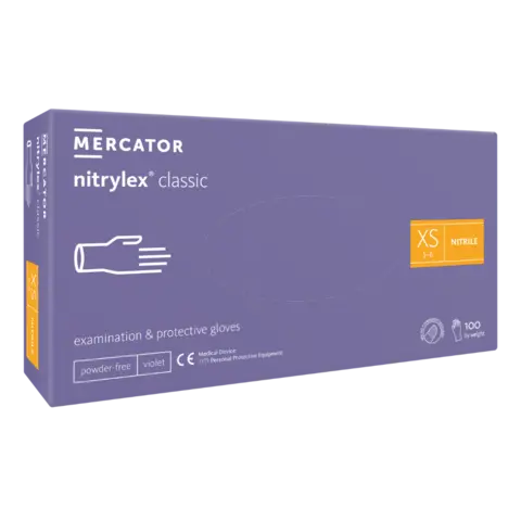 *Nitrilhansker Lilla XS 100stk