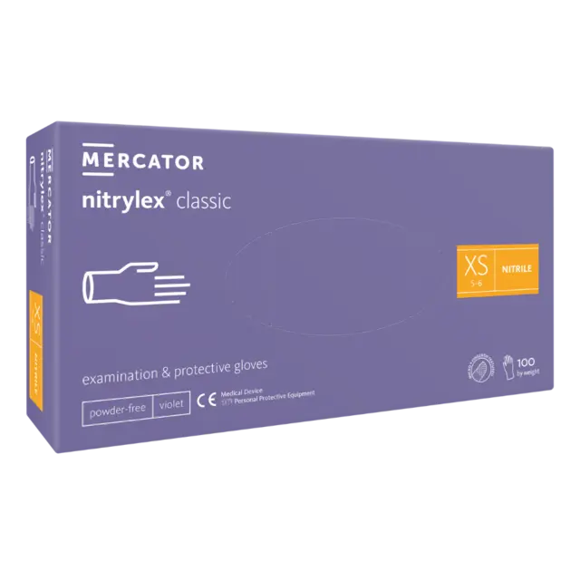 *Nitrilhansker Lilla XS 100stk 