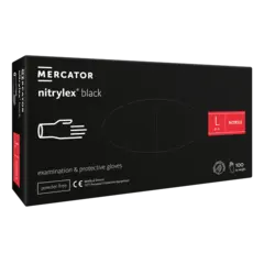 *Nitrilhansker Sort L 100stk