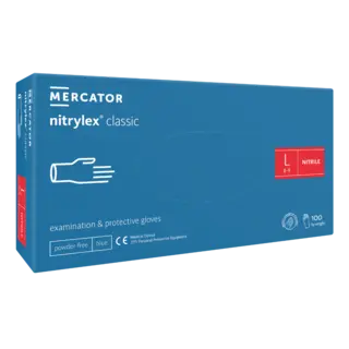 *Nitrilhansker Blå L 100stk