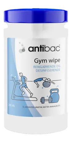 Antibac Alkoholfri Overflatedesinfeksjon Gym Wipe Servietter 200stk