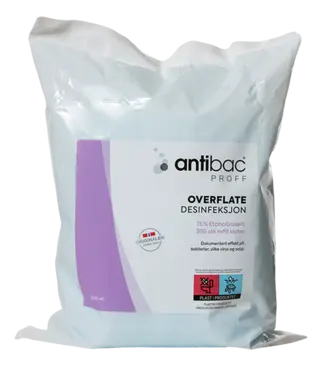 Antibac Overflatekluter 75% refill 300stk