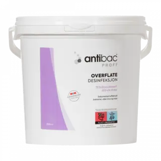 Antibac Overflatekluter 75% 300stk