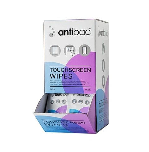 Antibac Touchscreenwipes 95stk i display 