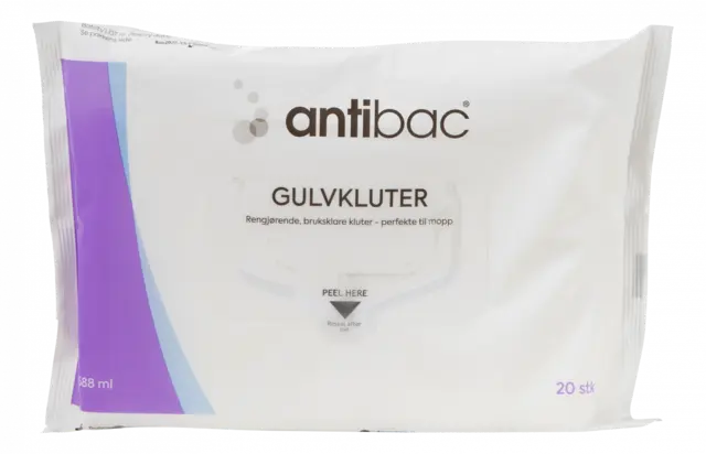 Antibac Gulvkluter 20stk 