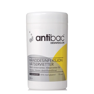 Antibac V&#229;tservietter H&#229;nd 70stk