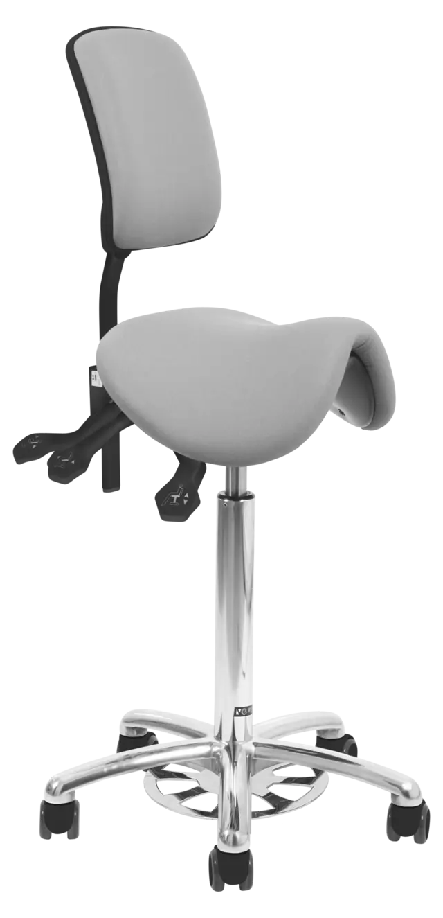 VELA Samba Sadel Peacock m/rygg og fotbetjening 