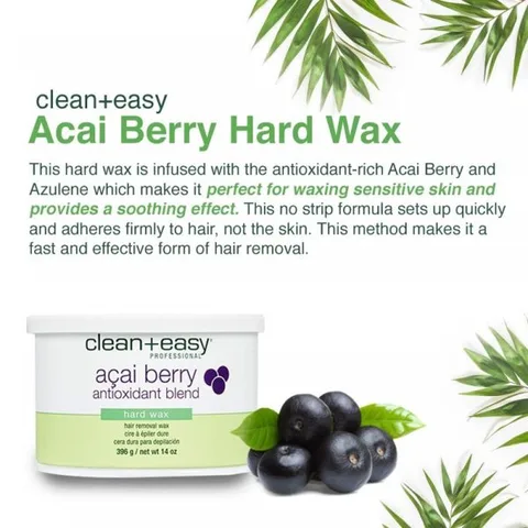 *Clean+Easy Acai Berry Hard Wax 396ml 
