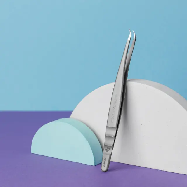 Staleks Eyelash Tweezers EXPERT 41 TYPE 3 CURVED 